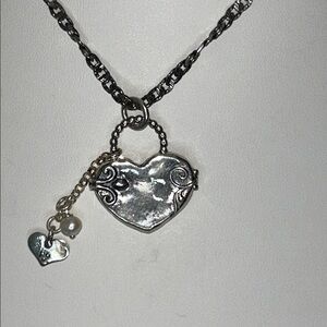 NWOT Sterling Silver “Trust” Locket Inspirational Necklace By Designer Sabool